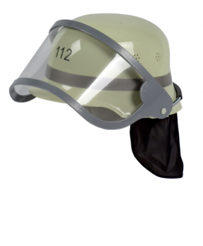 Kinder Feuerwehrhelm Deutscher Feuerwehr mit Visier Helm Karneval Fasching